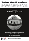 Wystawa fotografii otworkowej 'Pozostałości' MDK Puławy