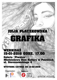 Wystawa grafiki Julii Płaczkowskiej w MDK-Puławy