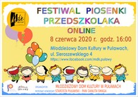 Festiwal Przedszkolaka 2020 MDK-Puawy